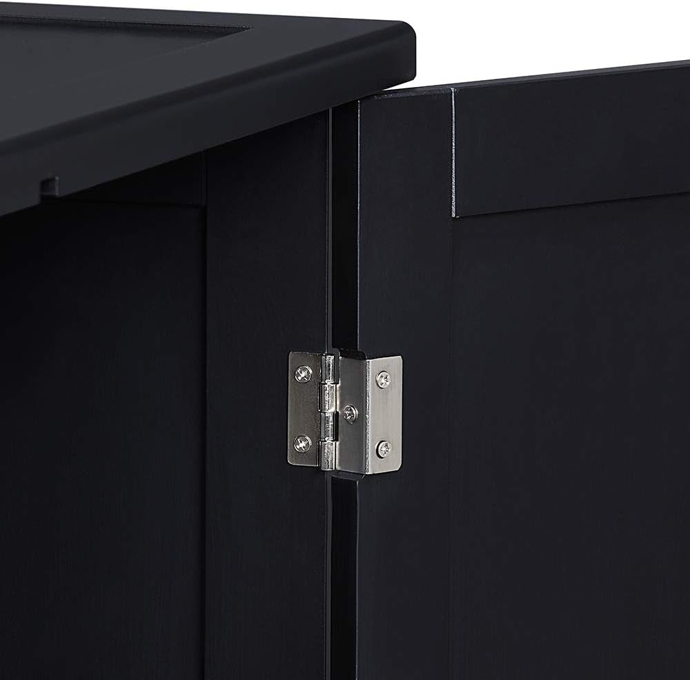 X-Large Designer Cat Washroom Storage Bench Cat Litter Box Enclosure Furniture Box House with Table, Big Enough for Automatic Litter Box or Two Litter Boxes.