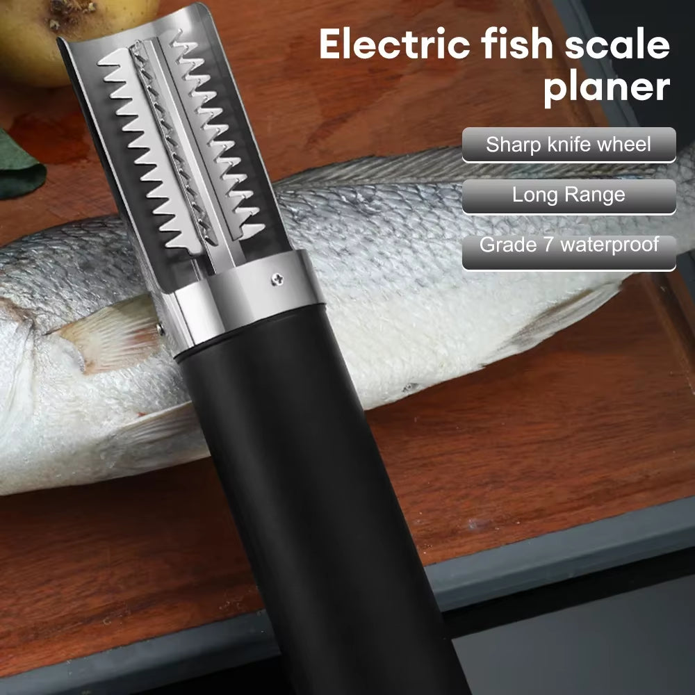 Electric Fish Scaler Remover Fish Cleaner Rechargeable Fishing Scalers Clean Scaler Scraper for Seafood Kitchen Tools
